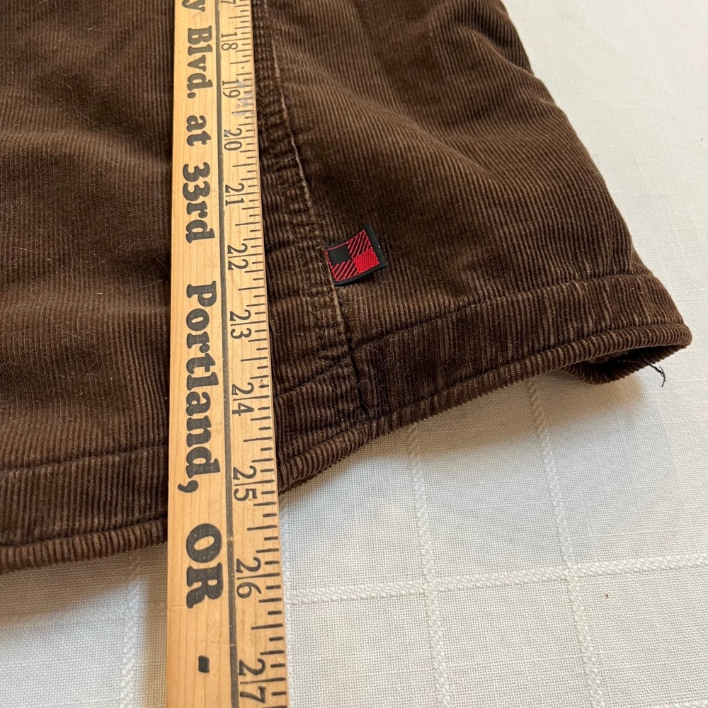 Vintage Woolrich Jacket Womens Large Brown‎ Corduroy Button Up Sherpa Lined 90s - Picture 11 of 11